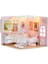 Dollhouse Dıy Kit Tiny House Bina Kiti Mobilya ile Arkadaşlar Hediyeler Kız Yatak Odası (Yurt Dışından) 1