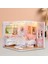 Dollhouse Dıy Kit Tiny House Bina Kiti Mobilya ile Arkadaşlar Hediyeler Kız Yatak Odası (Yurt Dışından) 3