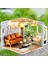 Dollhouse Dıy Kit Tiny House Bina Kiti Mobilya ile Arkadaşlar Hediyeler Oturma Odası (Yurt Dışından) 5