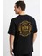 Vintage Gold Awesome Series August 1979 Siyah Ön Arka Oversize Tshirt 2
