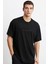 Yes U Can Tedy Bear Siyah Ön Arka Oversize Tshirt 1