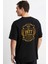 Vintage Gold Awesome Series May 1977 Siyah Ön Arka Oversize Tshirt 2