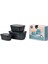 Set Cirqula Rectangular 3 Saklama Kabı Pcs(500+1000+2000)- Nordic Pine 1