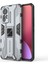 12 Lite İçin Yüzük Tutuculu Fiber Telefon Kılıfı - Gri (Yurt Dışından) 1