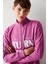 Baskılı Önden Fermuarlı Sweatshirt 2