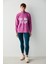 Baskılı Önden Fermuarlı Sweatshirt 4