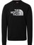 The North Face Drew Peak Crew Erkek Siyah Baskılı Sweatshirt 1