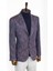 Mor Desenli Slim Fit Spor Ceket 3