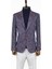 Mor Desenli Slim Fit Spor Ceket 4