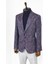Mor Desenli Slim Fit Spor Ceket 5