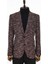 Bordo Desenli Slim Fit Spor Ceket 1