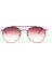 Oval Güneş Gözlüğü - Bordo Degrade 1