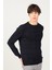 Slim Fit Dar Bisiklet Yaka Erkek Kazak 2