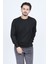 Erkek Bisiklet Yaka Yün Kazak 6091895 Siyah 1