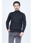 Erkek Yarım Balıkçı Triko Yün Kazak 4533120 Lacivert 1