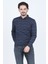 Erkek Desenli Polo Yaka Triko Sweat 6782273 Indigo 1