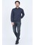 Erkek Desenli Polo Yaka Triko Sweat 6782273 Indigo 2