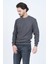 Erkek Bisiklet Yaka Sweatshirt 6240101 Füme 3