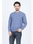 Erkek Bisiklet Yaka Sweatshirt 6240101 Indigo 1