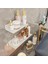 Banyo Rafı Banyo Düzenleyici Organizer Siyah Metal Tasarım 2'li Set 1