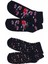 Black Arden Socks Kışlık Desenli 2 Çift Kısa Havlu Kadın Çorabı BT-0661 2