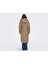 Onlcammie X- Long Quilted Coat Otw Kadın Günlük Mont 15267338-TIGERS-EYE Krem 4