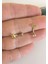 Cerrahi Çelik, Zirkon Taşlı Taşlı Muz Piercing/Rook Piercing/kaş Piercing- Bar 8mm-1 adet 3