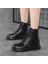 BH14hZD2113 Siyah Kadın Botlar Martin Botları Motosiklet Botları Kaymaz ve Aşınma Direnci Gündelik Ayakkabılar (Yurt Dışından) 1