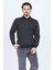Erkek Desenli Polo Yaka Triko Sweat 6782254 Siyah 4