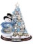 2 Adet Noel Temalı Pencere, Duvar Süs Sticker - Çok Renkli (Yurt Dışından) 1