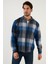Regular Fit Ekose Desenli Pamuklu Oduncu Gömlek Erkek Gömlek 5896602 3