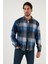 Regular Fit Ekose Desenli Pamuklu Oduncu Gömlek Erkek Gömlek 5896602 4