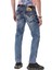 CD729 Cep Nakış Detaylı Basic Jeans Pantolon 3