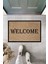 Modern Dijital Baskı - Çerçeveli Welcome - Kapı Önü Paspası 1