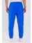 Unisex Usa Baskılı Mavi Scuba Şardonlu Kumaş Oversize Eşofman Altı 4