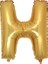 H Harf Altın Folyo Balon 1