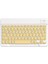 Bluetooh Wıreless Keyboard Sarı Ingilizce Q Kablosuz Klavye BK3002 1