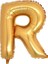 Folyo Harf Balon Gold R 1