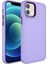 Apple iPhone 11 Kılıf Botox Mat Silikon Renkli Parlak Tuşlu Mor 1