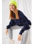 Kadın Vibe Oversize Lacivert Sweatshirt 1