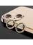 Apple iPhone 12 Diamond Kamera Koruyucu Gold 1