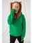 Kadın Stay Oversize Zümrüt Yeşili Hoodie Sweatshirt 1