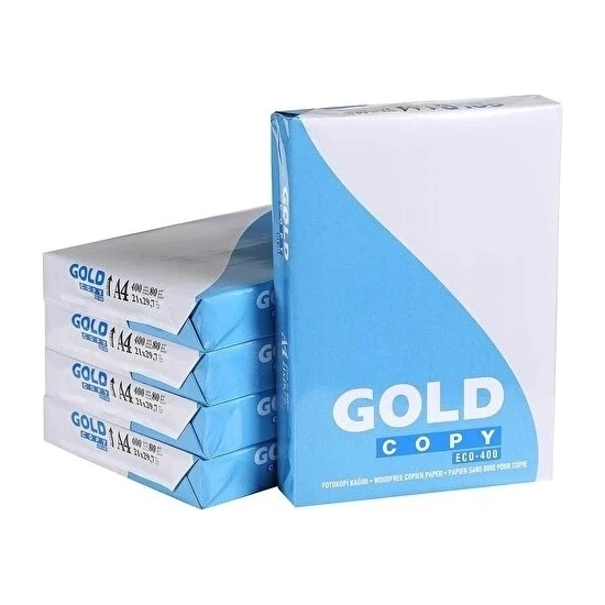 Gold Copy A4 80 gr/m² ECO400 2.000 Ad. Fotokopi Kağıdı (5’li Paket) NC9143 Gold Copy A4 80 gr/m² ECO400 2.000 Ad. Fotokopi Kağıdı (5’li Paket) NC9143