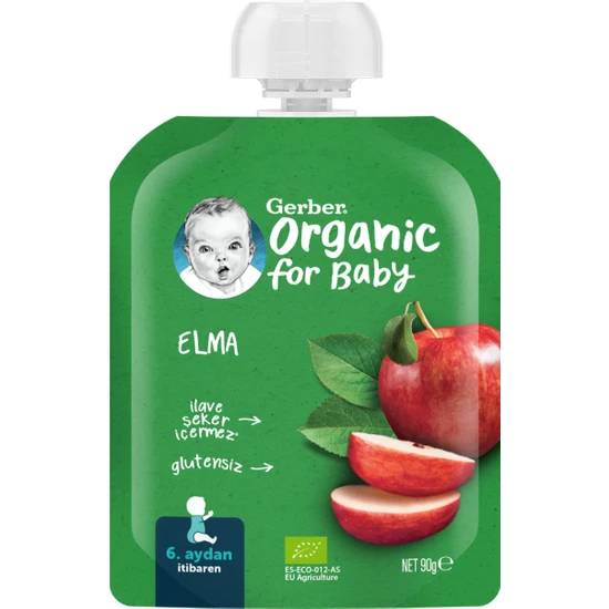 Gerber Organic Elma Püre 90 Gr