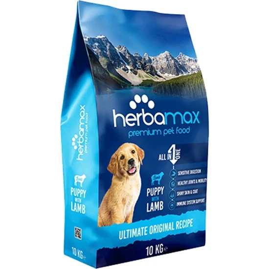 Herba Max Herbamax Premium Yavru Köpek Maması Kuzu Etli 10 kg