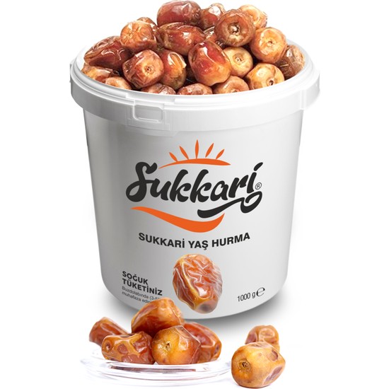 Sukkari Premium Yaş Hurma Kova 1000 gr Fiyatı