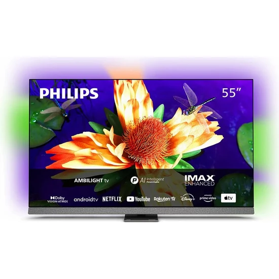 Philips 55OLED907 55 139 Ekran Uydu Alıcılı 4K Ultra HD Android Smart OLED TV