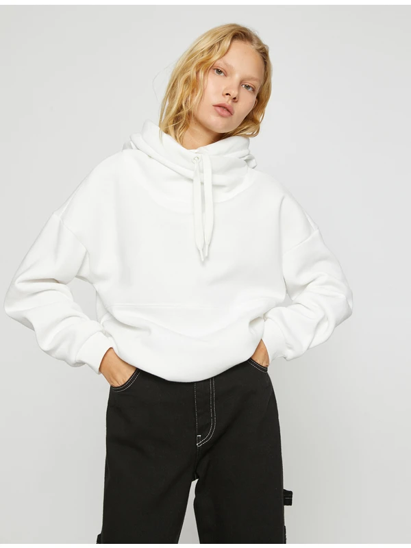 Koton Kapüşonlu Basic Sweatshirt Oversize