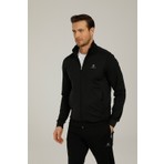 Lumberjack 100933257 Alex Track Suit Spor Alt-Üst Eşofman Takımı (Siyah/laci)