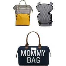 Lui Tasarım Anne Bebek Bakım Sırt Çantası, Bebek Taşıma Kanguru ve Mommy Bag Anne Bebek Bakım Çantası